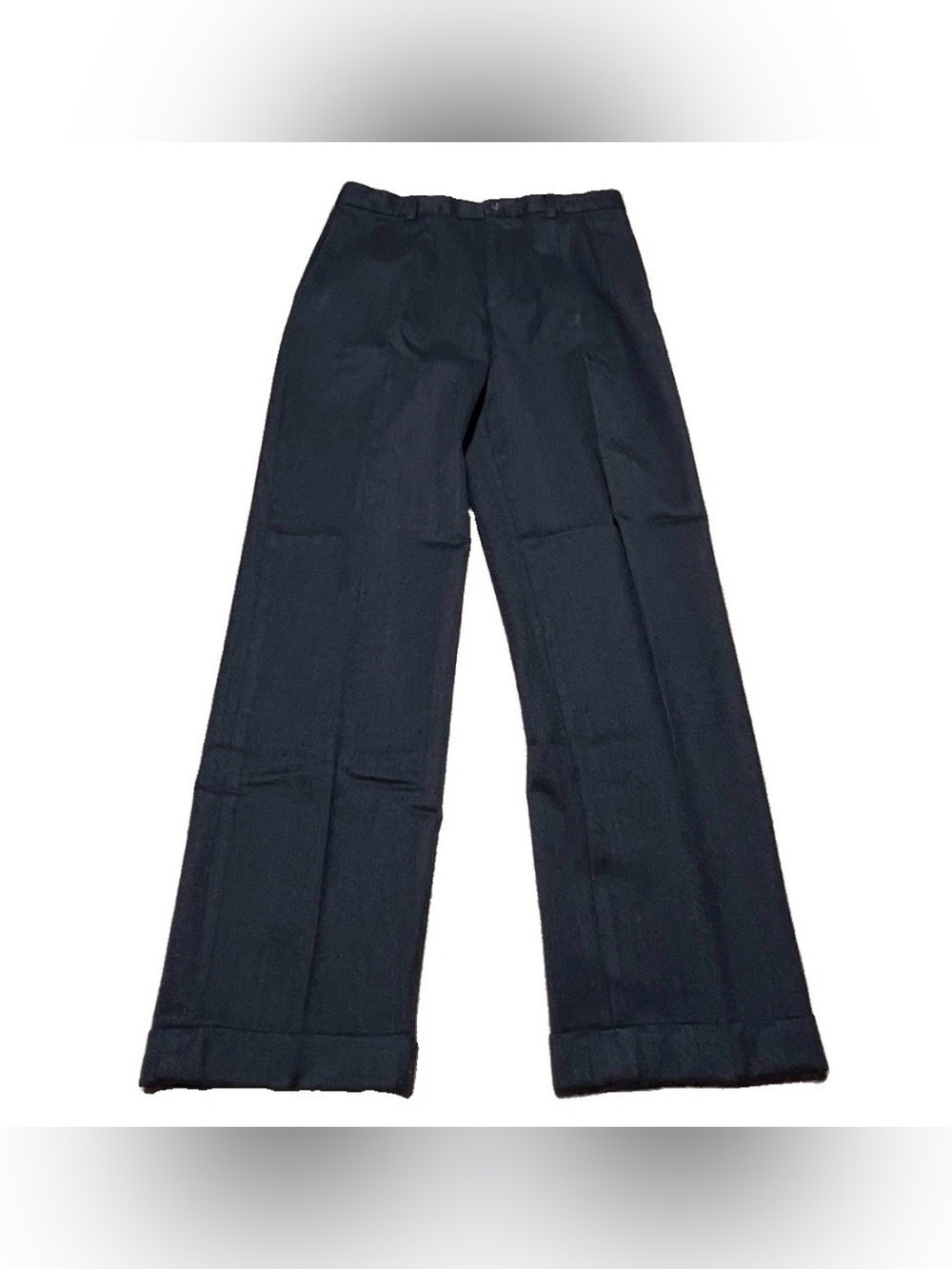 Banana Republic Smithfield Pleated Cuffed Dress Pants Charcoal Measured 32 x 31